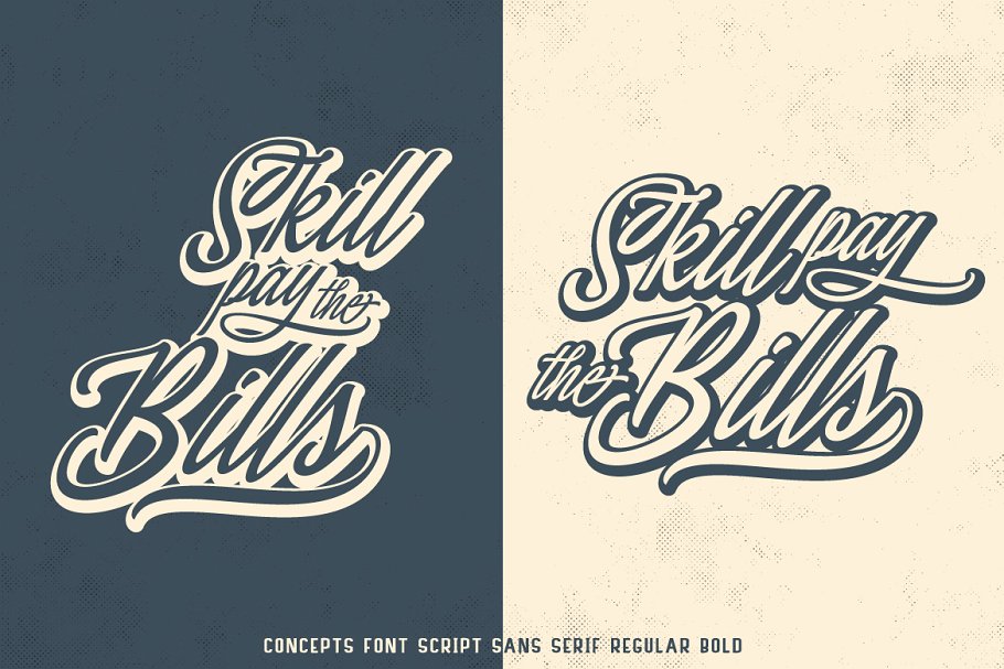 Beispiel einer Concepts Bold-Schriftart